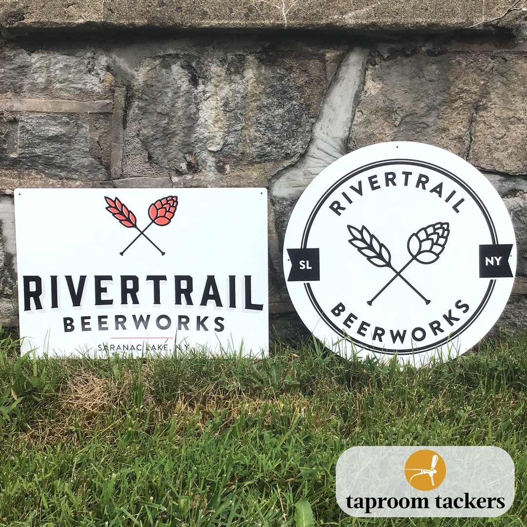 taproomtackers's tweet photo. Variety is the spice of life! We love multiple designs for the same brewery. 🍺🍺🍺
We can’t wait for RiverTrail Beerworks opening day! Thank you for ordering your tacker signs from https://t.co/tCebsh2s0K

#taproomtackers #rivertrailbeerworks #tackersign #barsign #comingsoon https://t.co/iy4v2dd6Hh