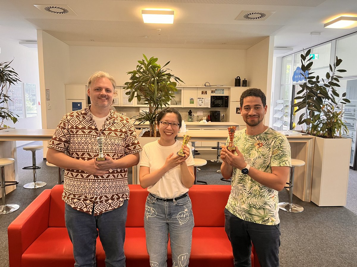 Congratulations to Xiaoyu, Marek and Jeffrey for winning our internal competition on hypothesis testing aka. the betting game of the European Championship. 🥇🥈🥉