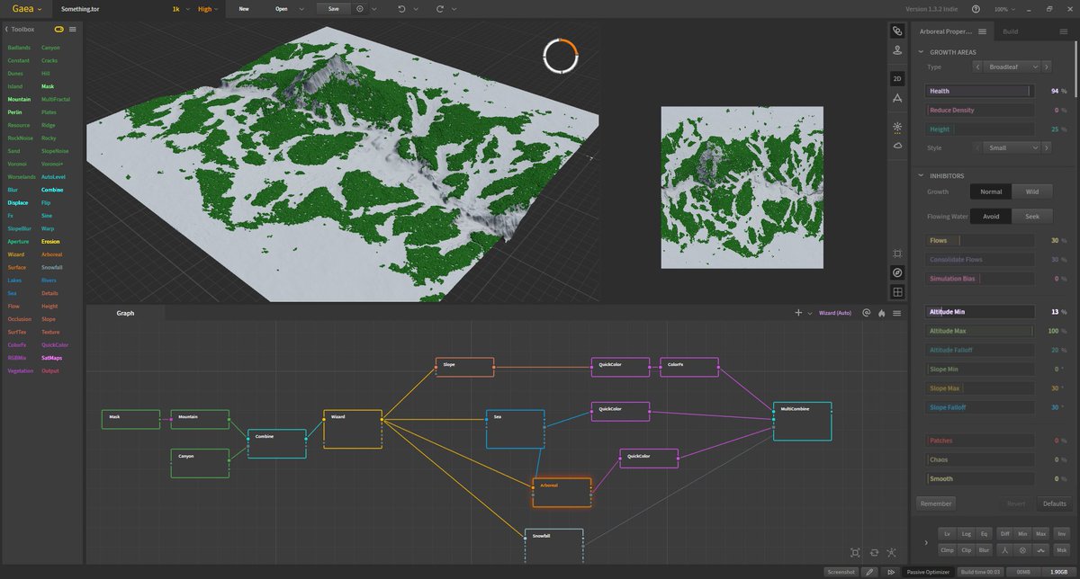 mete_dev's tweet photo. It is so fun to work with Gaea terrain tools, I'm trying to make every place I see on travel pages:) 
I am waiting for the Gaea 2.0 final release!

#gamedev #gaea https://t.co/9Cwz0xyoa2