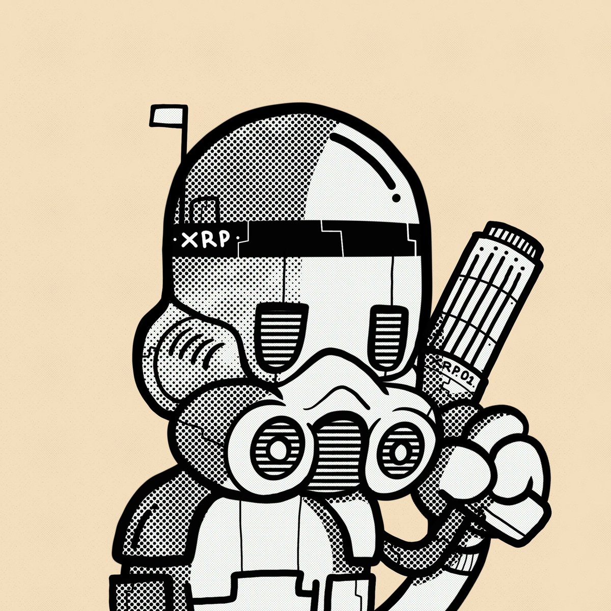 monochakra's tweet image. Thank you @HiFuncti0nDegen. Grab the chakra 043 (the trooper). LFG brother. #xrphasnft #XRPCommunity