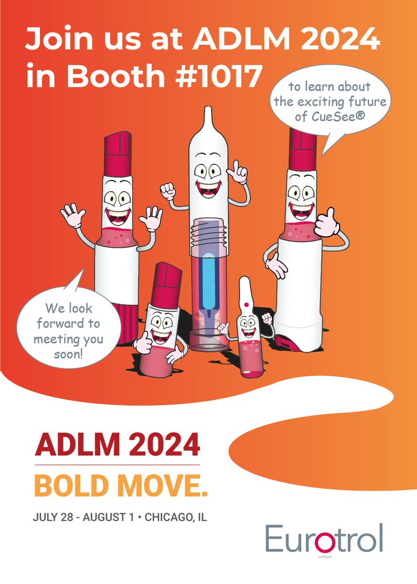 Eurotrol's tweet image. Attending ADLM 2024 in Chicago? Make plans to stop by booth #1017 to hear to about the future of CueSee. Be in the know and a part of lab innovation!!

#clinicallabscience #POCtesting #qualitycontrols #labtest #bloodgas #coagulation #pointofcaretest
