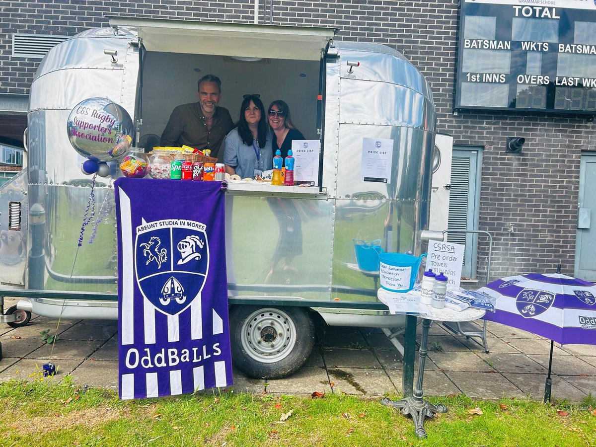 Great have @ChisNSidrugby provide additional refreshment options at Sports Day this year.
The CSRSA have new merchandise available to purchase including fabulous towels and umbrellas, please contact them directly via csrsa@csgrammar.com 

#sportsday2024 #rugby #csrsa #teamcsgs