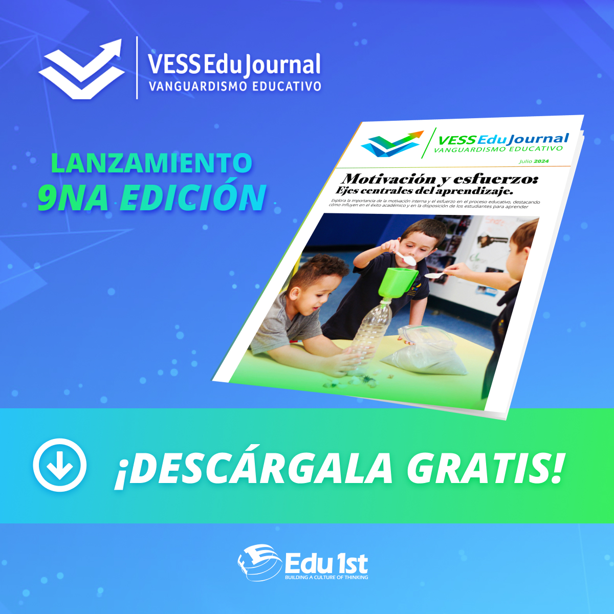 🌟 ¡Ya está disponible la edición 9 de VESS EduJournal! 🌟

"Motivación y Esfuerzo: Ejes Centrales del Aprendizaje" explora cómo estos factores impactan el éxito académico. 📚✨

Lee más y descarga tu copia aquí: edu1stvess.com/es/vess-edujou…

¡Comparte y únete a la conversación!