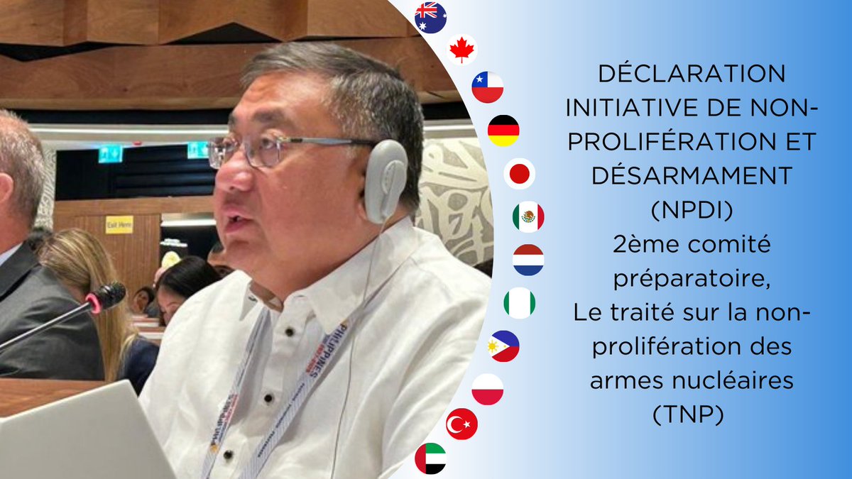 Le Canada est un fier membre de l'Initiative pour la non-prolifération et le désarmement, engagé dans la pleine mise en œuvre du #NPT et dans la réalisation d'un monde sans armes nucléaires.
Déclaration complète de l'<a href="/TheNPDI/">Non-Proliferation and Disarmament Initiative</a>: docs-library.unoda.org/Treaty_on_the_…