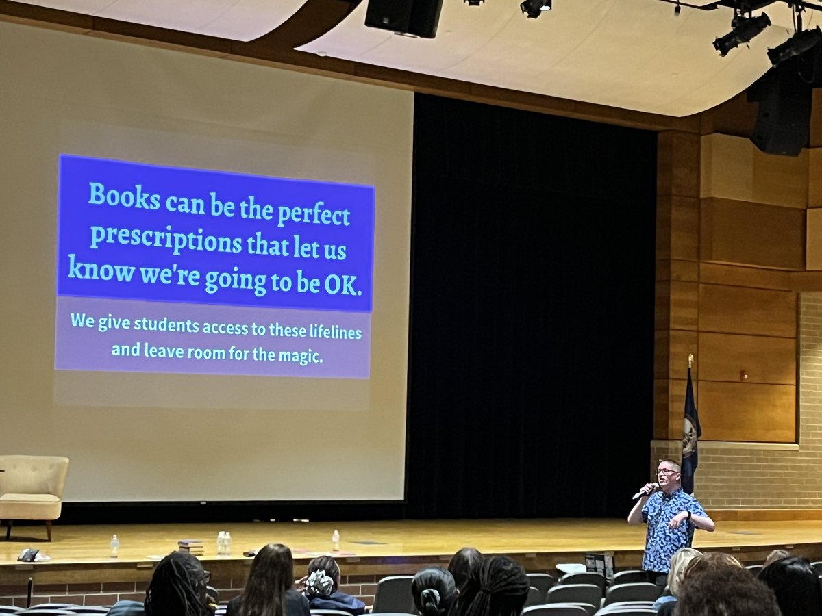 julzsuder's tweet photo. Thank you RPS for bringing the amazing John Schu to speak today at the Summer Learning Institute. Amazing! @MrSchuReads @RPS_Schools @rps_libraries https://t.co/UWloWfCQak