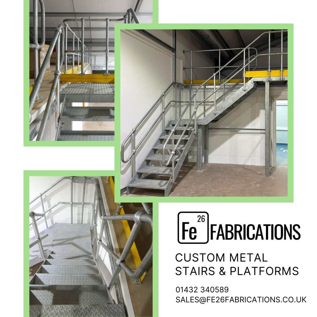 In need of internal stairs, handrailing &amp; platforms in your warehouse / factory?

We can provide you with a bespoke solution for your space.

Safety kickplates
Handrailing
Single &amp; Double flight
Multiple landings
Confined spaces
Design support
Structural steel UKCA Exe. class 2