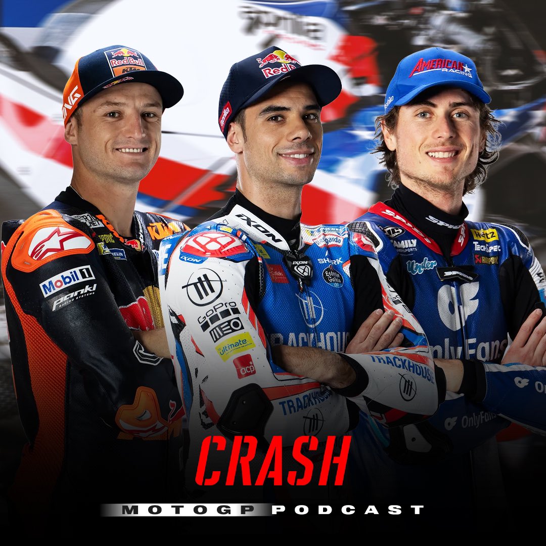 New Podcast 🚨| with Trackhouse teasing everyone about their rider lineup for 2025, we look at the remaining spots on the grid and who gets them ✍️

Search ‘Crash MotoGP Podcast’ on Apple Podcasts/Spotify or click the link below to listen 🎧

shows.acast.com/crash-motogp-p…

#MotoGP