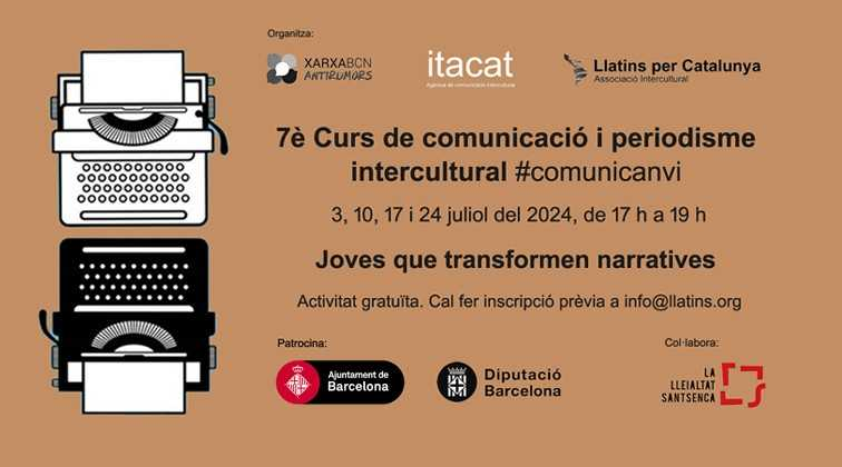 BCNAntirumors's tweet photo. #FORMACIÓ | Aquest dimecres us esperem a la @Lleialtat per a la quarta i última sessió del curs #ComuniCanvi!
🗣️ Joves referents als mitjans de comunicació i xarxes socials / Taula d’experiències de projectes relacionats amb comunicació.
🔗 +info: https://t.co/NxFIh6h8EC https://t.co/xwLFIvOmK5