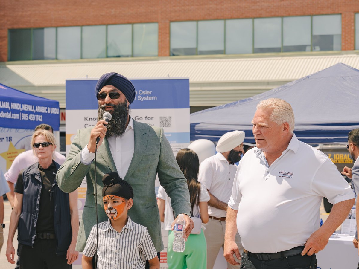 PrabSarkaria's tweet photo. Another successful community BBQ in our home riding of #BramptonSouth! 

It was great to have Premier @FordNation join us and catch up with constituents and friends. Thank you to everyone who came out! #onpoli https://t.co/wSSKDfsA38