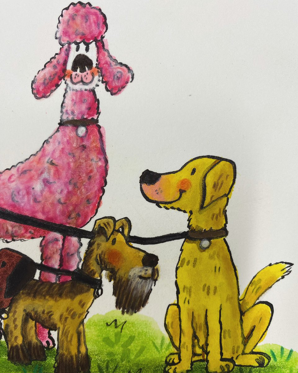 Drawing some dogs #dogs #illustration #childrensbook