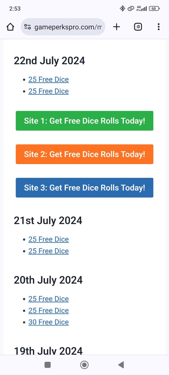 freedicelinks's tweet photo. 25 Free Dice 22nd July 2024: https://t.co/CMpITKKJzF
25 and 30 Dice Links: https://t.co/uzz5SdhyLw
10k DICE ROLLS https://t.co/K6J5WBUSgy
Share this post to get daily updates <3
#MonopolyGo #MonopolyGoTrade #MonopolyGoSell #Monopolygostickers https://t.co/0dlQApAxWO