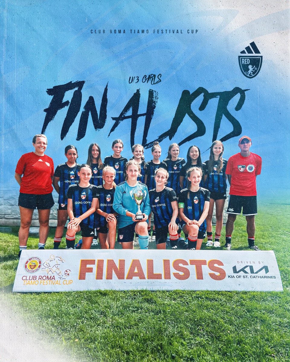Congratulations to our U13 Girls on their excellent performance in St. Catherines!

The girls were excellent this past weekend missing out in the final to a solid Roma side. 

Keep it up, girls!

#redacademyofsoccer