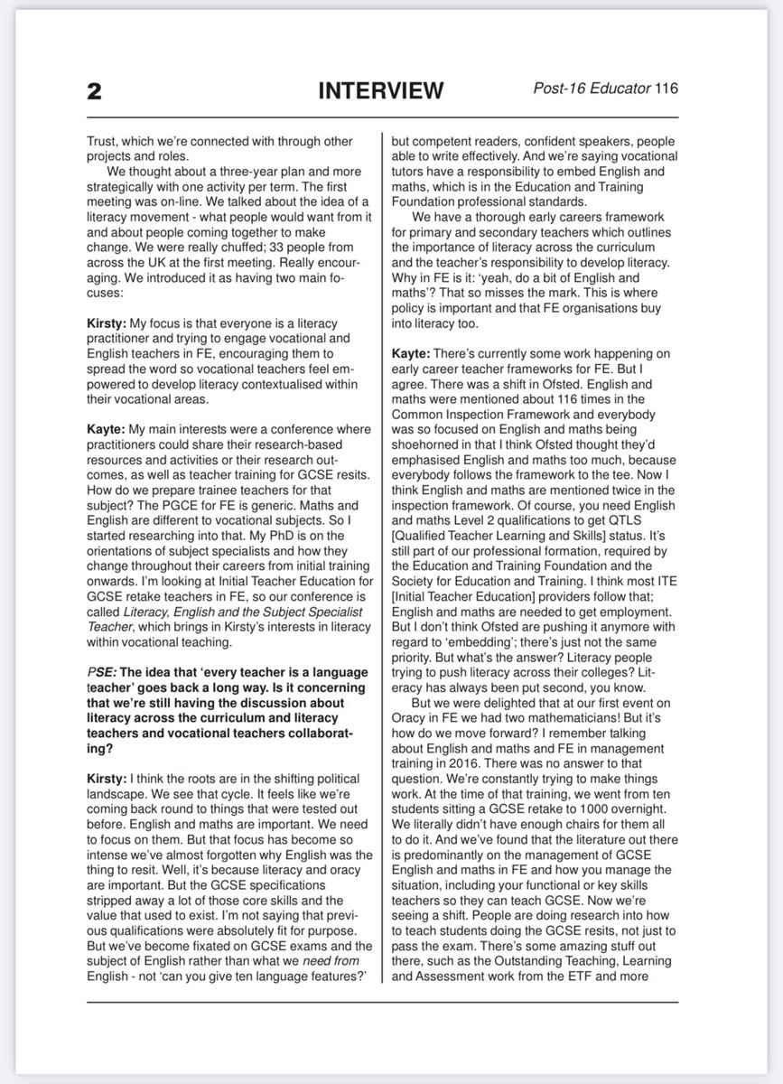 The FE Literacy Movement tweet media