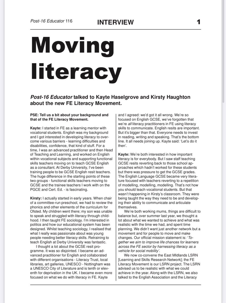 The FE Literacy Movement tweet media