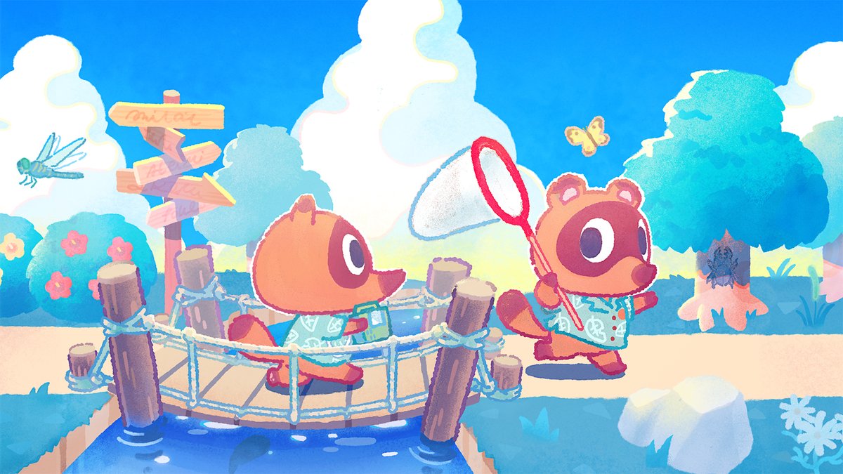 animalcrossing's tweet photo. Hello, hello, everyone! I hope all my friends in the northern hemisphere are enjoying their summer and keeping nice and cool! With so much fun in the sun to be had, it's easy to forget to take it slow and drink lots of water. Be sure to stay hydrated! https://t.co/2v5WbbwoHc