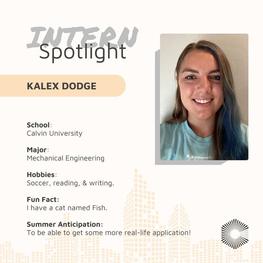 Commonwealth_HQ's tweet image. ✨ Intern of the day! ✨ 

Meet Kalex Dodge, one of our Mechanical Engineering Interns! She is studying at Calvin University. This is Kalex’s third summer at Commonwealth! 

#OneCommonwealth #AnythingButCommon #SummerInterns