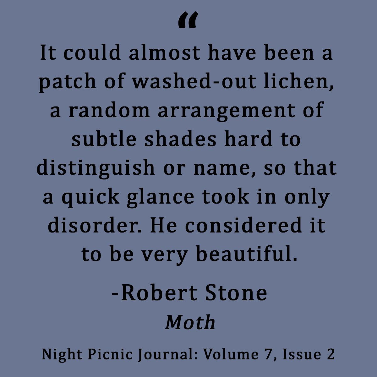 #robertstone #nightpicnic #literature #fiction #quoteoftheday