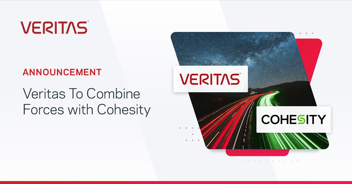 Two industry leaders come together to redefine AI-powered data security and management. Learn more about Veritas combining forces with  <a href="/Cohesity/">Cohesity</a> For more info  trilogy.com.sa #Trilogy #Veritas