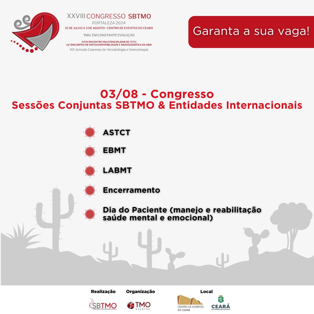 SBTMO's tweet photo. Dentro de 9 dias terá início nosso #SBTMO24! Saiba o que esperar da programação a cada dia do evento. Confira os grandes temas. 

Acesse a grade científica completa https://t.co/2umOHoFWDZ 

#TMOJuntos #TCTH https://t.co/tHpzMqUuoT