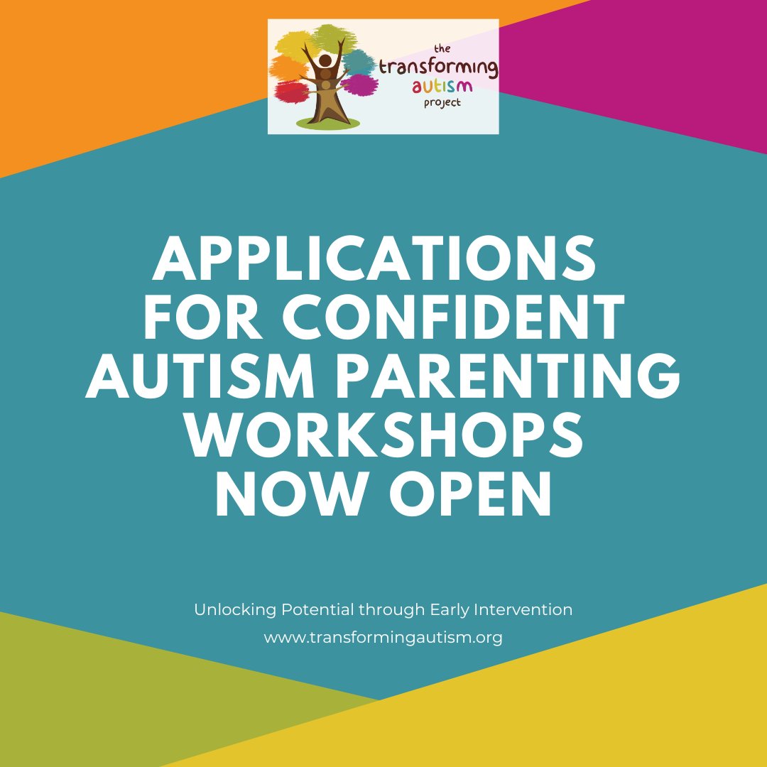 transformingaut's tweet photo. We are excited that we are now open for applications to join our Confident Autism Parenting Workshops (CAP).
The next wave of CAP starts on 19th September register here https://t.co/1Rue7ED1qT
#TransformingAutism #Autism #ConfidentAutismParenting #OnlineWorkshops https://t.co/lhjSeDo4A9