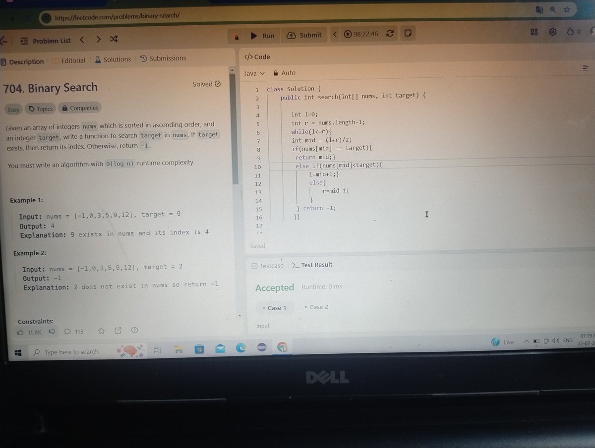 devatha_ganesh's tweet image. 🎊🥳 Master Binary Search get good knowledge on Lower Bound and Upper Bounds🎊 wonderful explanation 🎊I started learning new techniques 🥳 from @devsinprogress #dp #javadsa #sde #Java
#DSA #Java #DSA #Java #interview #LearnDSA #Bootcamp #100DaysOfCode