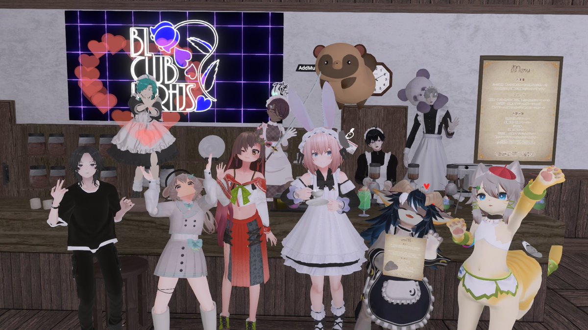 trpg0409's tweet image. 女装メイド喫茶「Blossom Labyrinth」でした！
本日のご帰宅ありがとうございました！
素敵なご主人様にお仕えでき、身に余る思いです🌹✨
またお屋敷の扉が開かれる時を心待ちにしています！
#Resonite #RHJS  #ブロラビ