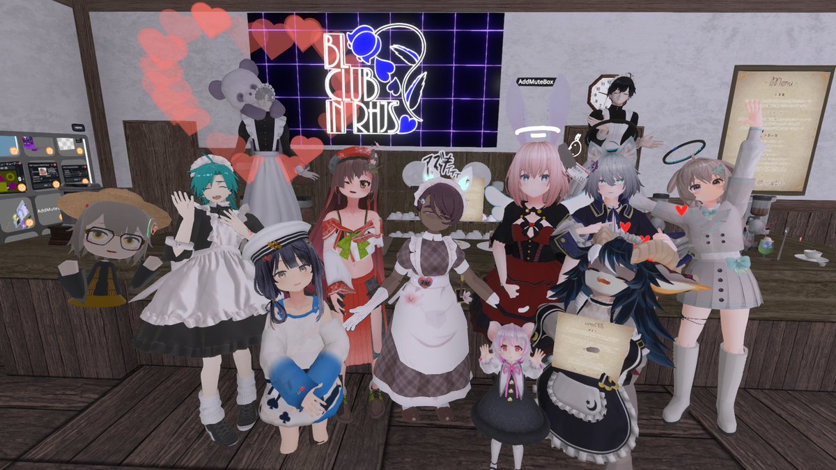 trpg0409's tweet image. 女装メイド喫茶「Blossom Labyrinth」でした！
本日のご帰宅ありがとうございました！
素敵なご主人様にお仕えでき、身に余る思いです🌹✨
またお屋敷の扉が開かれる時を心待ちにしています！
#Resonite #RHJS  #ブロラビ