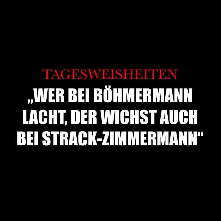 Weisheit des Tages ☝️