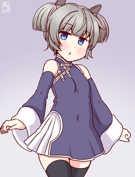 「提督!お呼びですか?伊36、参りました。
 また、作戦ですか?」

#艦これ版真剣お絵描き60分一本勝負_20240722
#伊36 