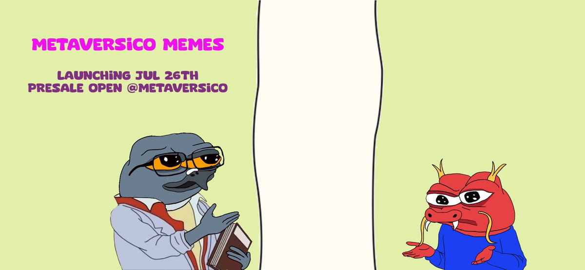 metaversico's tweet image. Metaversico Memes launching this week :)