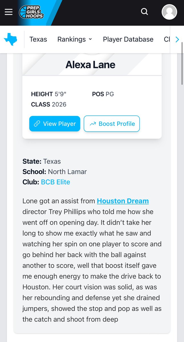 Wow, thank you for the recognition <a href="/girlzprepreport/">Girlz Prep Report</a>! 
<a href="/BCBELITE/">BCB Elite</a> <a href="/mikemillsnc/">Mike Mills WBB College Recruiting</a> <a href="/PantheretteBB/">Pantherette Basketball</a> <a href="/PBRhoops/">Premier Basketball</a> #NevilleJonesInvitational