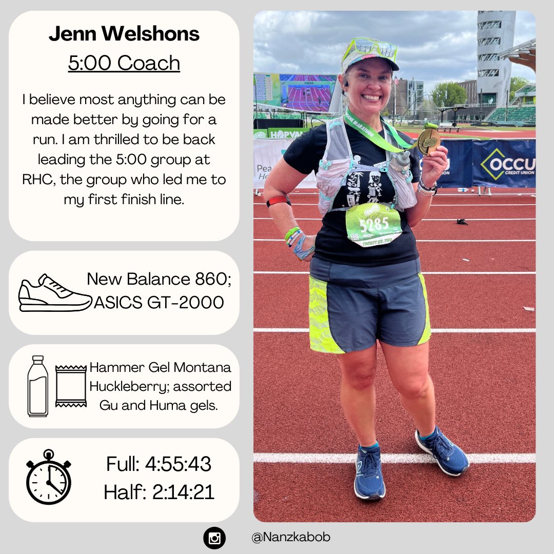 Houston_RHC's tweet photo. Meet Jenn, our 5:00 Marathon Coach! 

 #runHOU #HOUmarathon #HOUhalfmarathon https://t.co/4yrN0XQGun