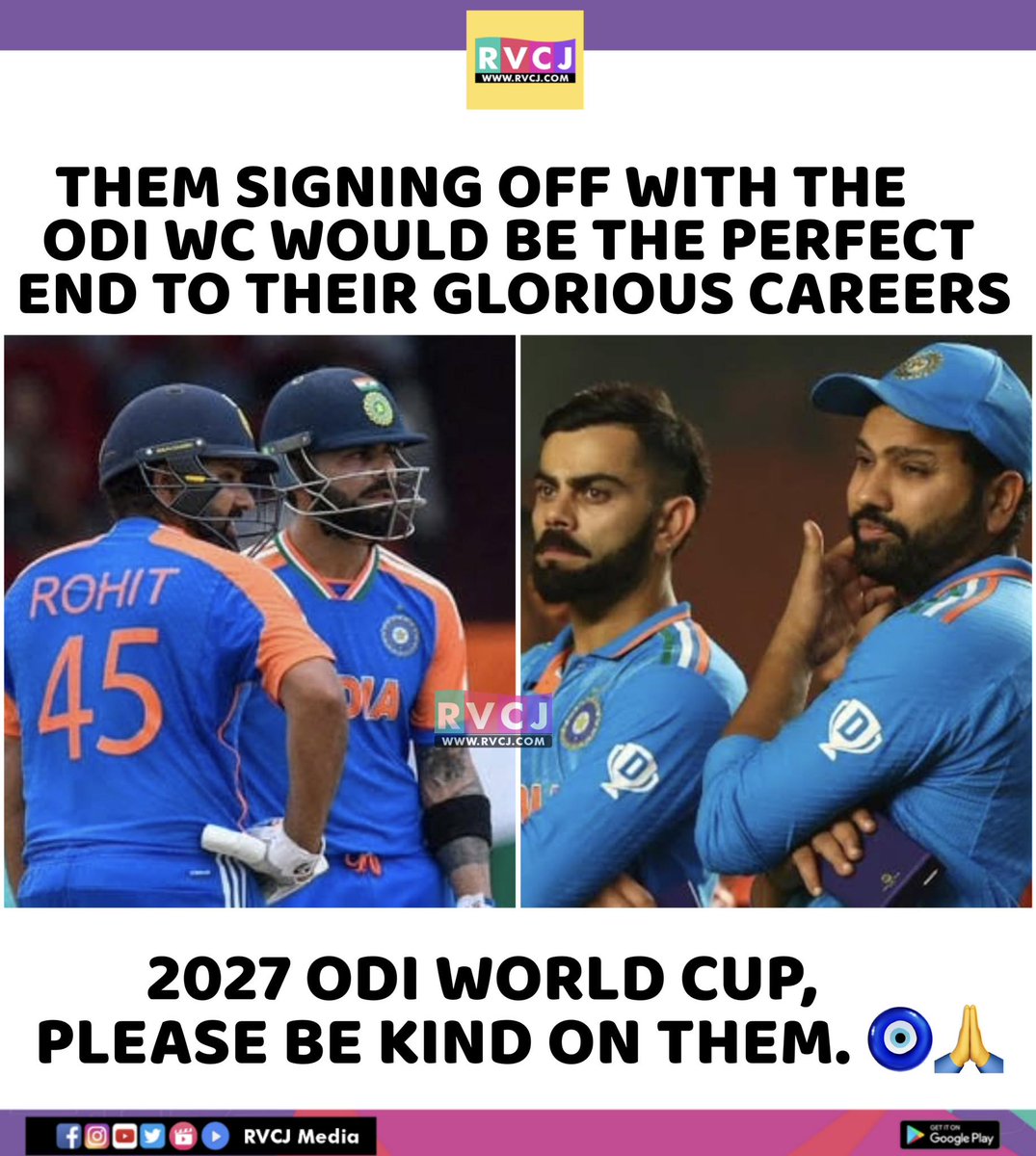 RVCJ_FB's tweet photo. Rohit Sharma &amp; Virat Kohli 🥹♥️ https://t.co/En6nr93RqM
