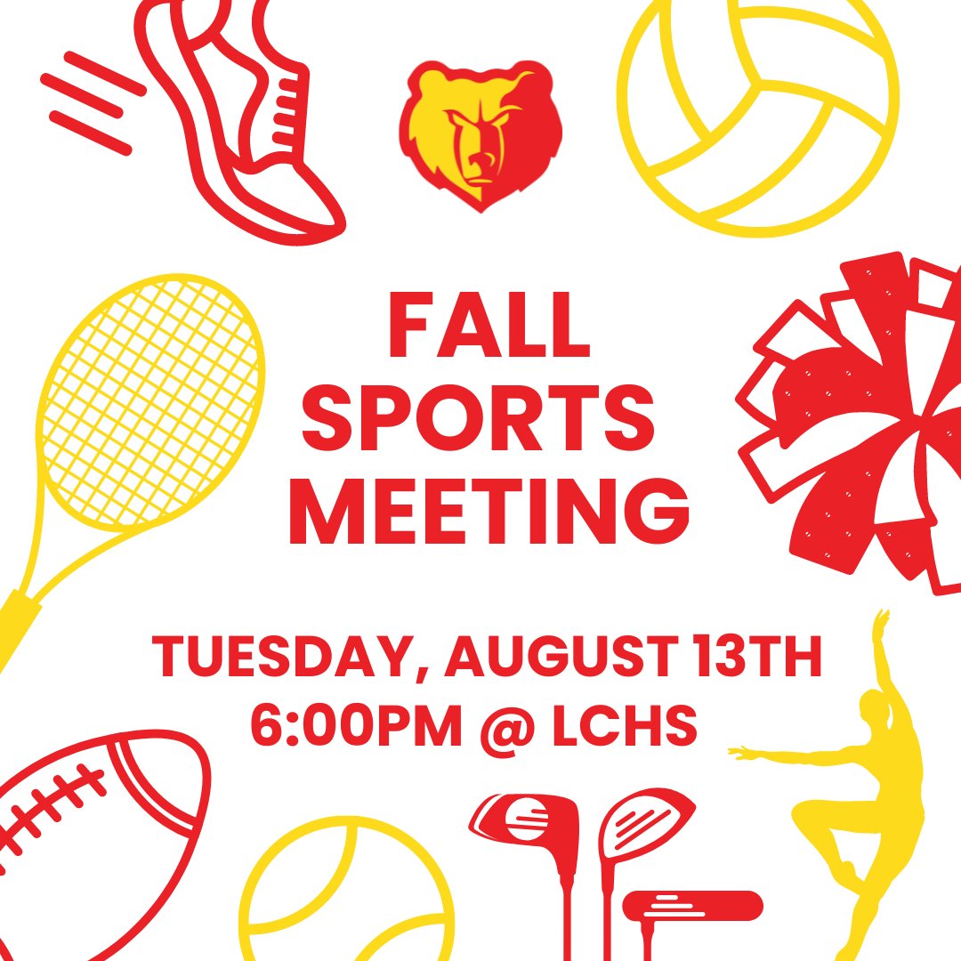 Fall sports meeting just around the corner ! Check out our facebook for full list of meeting locations! facebook.com/share/p/e4V6oZ…