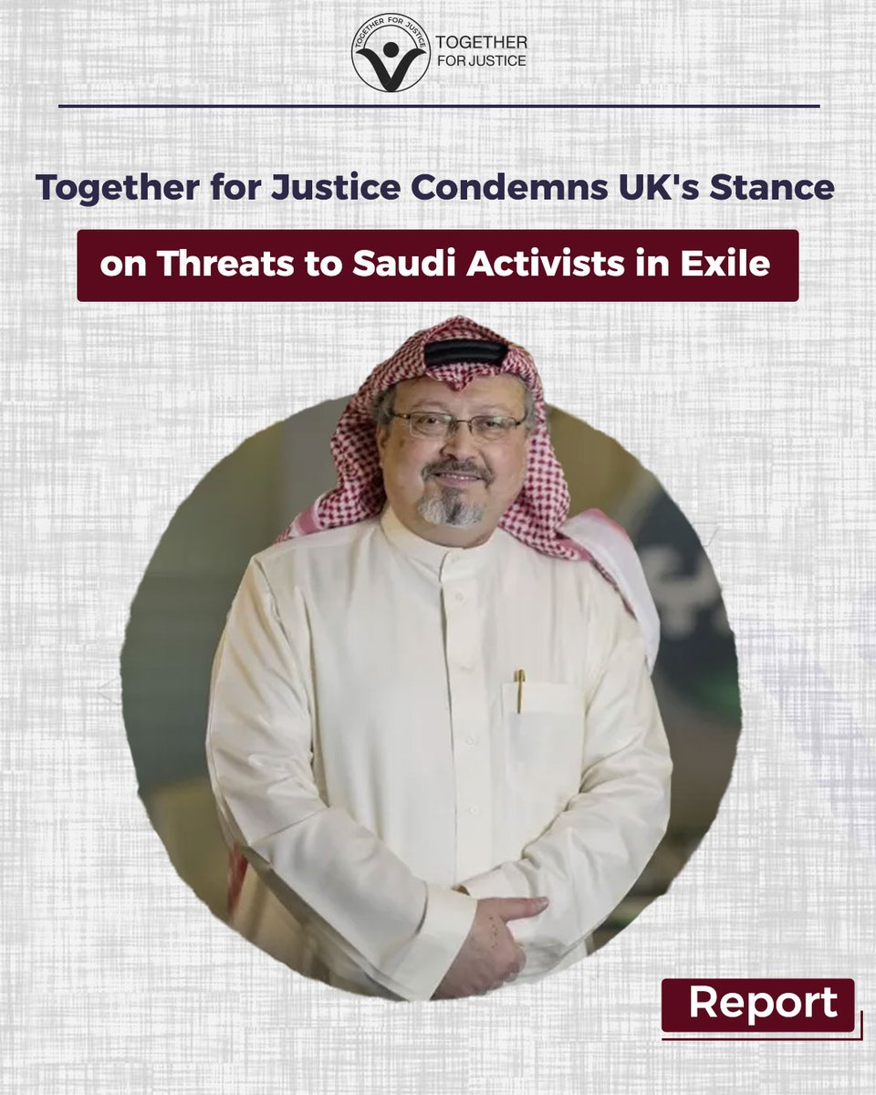taj_rights's tweet image. 🚨 URGENT: Saudi activists in the UK face
life-threatening harassment for speaking out on human rights! The UK must act NOW to protect them.
#HumanRights
#StopTransnationalRepression #JusticeForSaudiActivists
more: taj-rights.org/?p=10765