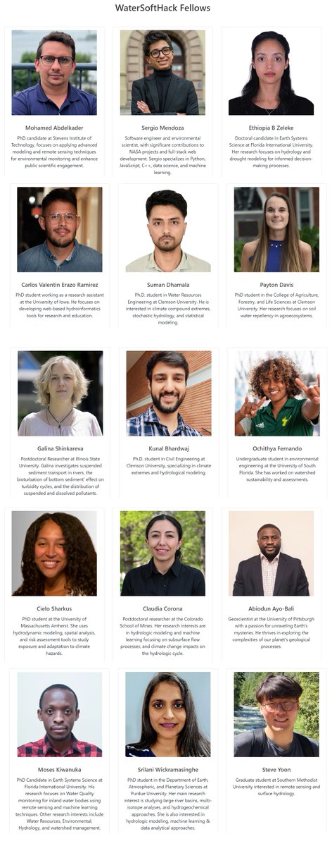 SamadiVidya's tweet image. Excited to Kick off
#WaterSoftHack 
2024 event at #onlinewebinar
with a welcome and introduction to the program by our team. We welcome 15 WaterSoftHack Fellows and &amp;gt; 150 applicants. More info watersofthack.github.io
@NSF @iowaengineering @ClemsonCAFLS