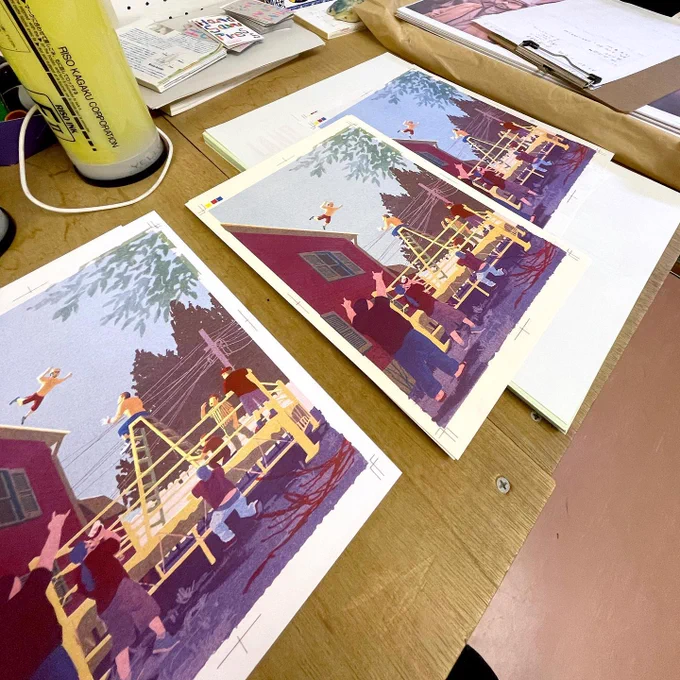 【展示のお知らせ】明日からリソグラフのグループ展に参加します「RISOGRAPH GROUP EXHIBITION」私は過去のプロレスリソ4点で参戦です!素敵な作家さん22名とご一緒できて嬉しい!7.23tue-8.4sun 13:00~19:00(最終日17:00まで)CLOUDS GALLERY+COFFEE(高円寺) 