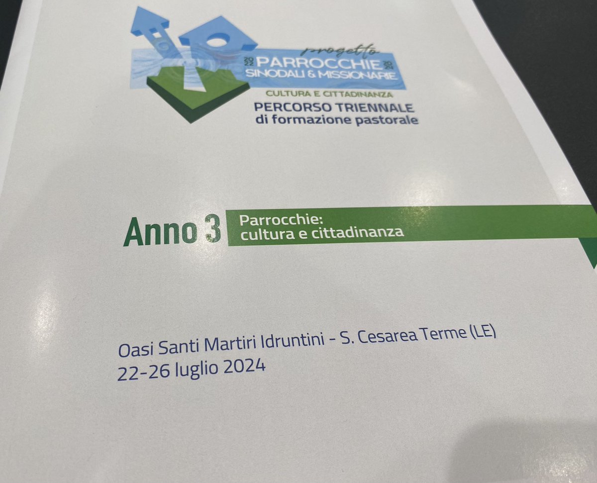 frazacc's tweet photo. Si parte con la terza e ultima settimana formativa del percorso delle diocesi pugliesi sulla conversione #sinodale e #missionaria delle #parrocchie 2022-2024 sul tema “cultura e cittadinanza”
#sinodo #synod https://t.co/pO5kb7lqfh