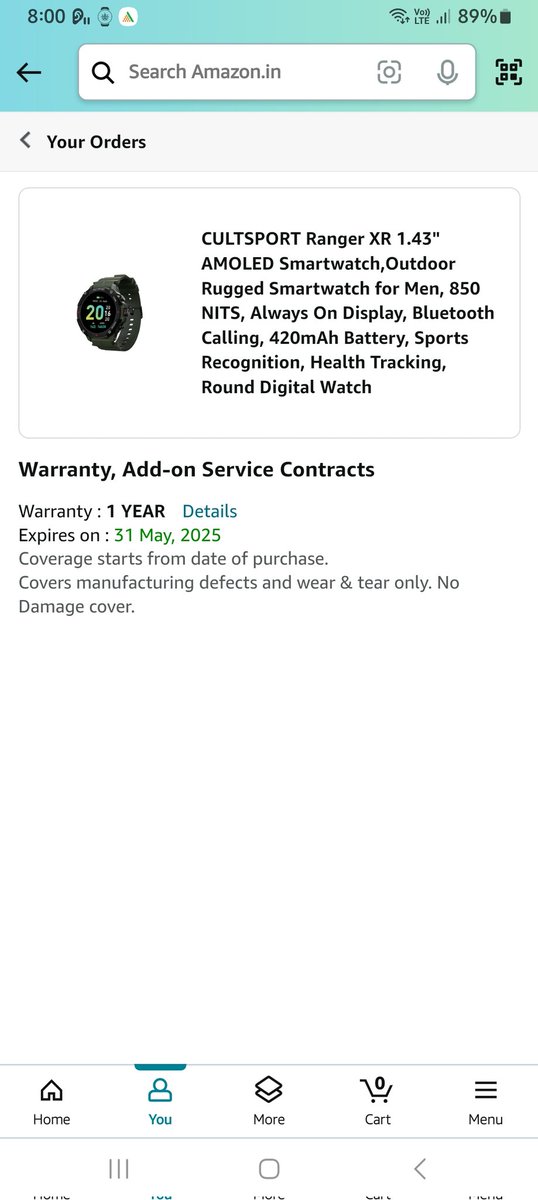 amit_css's tweet photo. @mukeshbansal06 Xanger xr smartwatch is not working. Not even 2 mnths. cust care is horrible. u don't hv service centre then how u giving warranty. i requested to repair or replace. nothing happened. https://t.co/0dqiTTBEGV