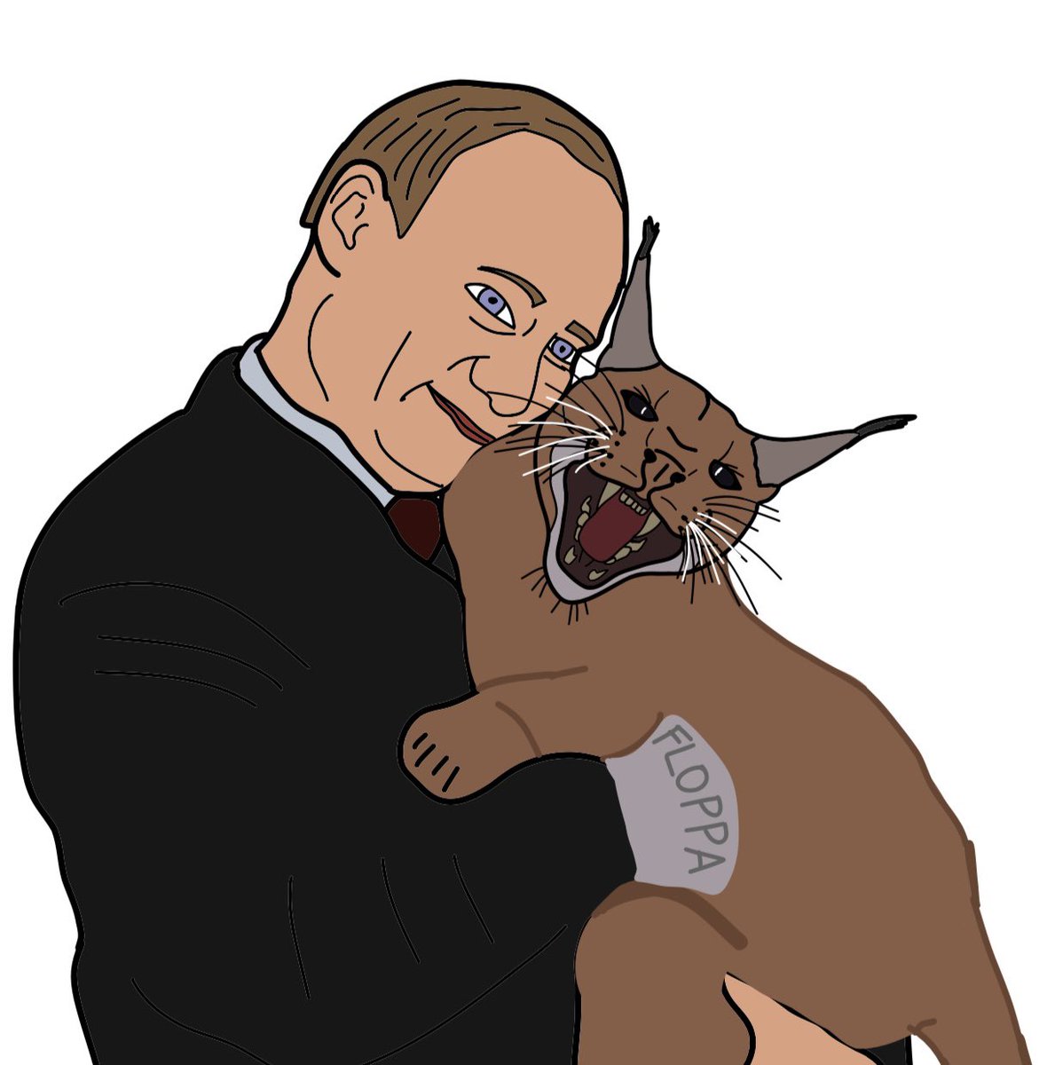 Russians stick together🇷🇺

Turns out Pumba is a Russian Cat🐈

Greetings Comrade <a href="/floppa/">Floppa</a> 🤝🏼