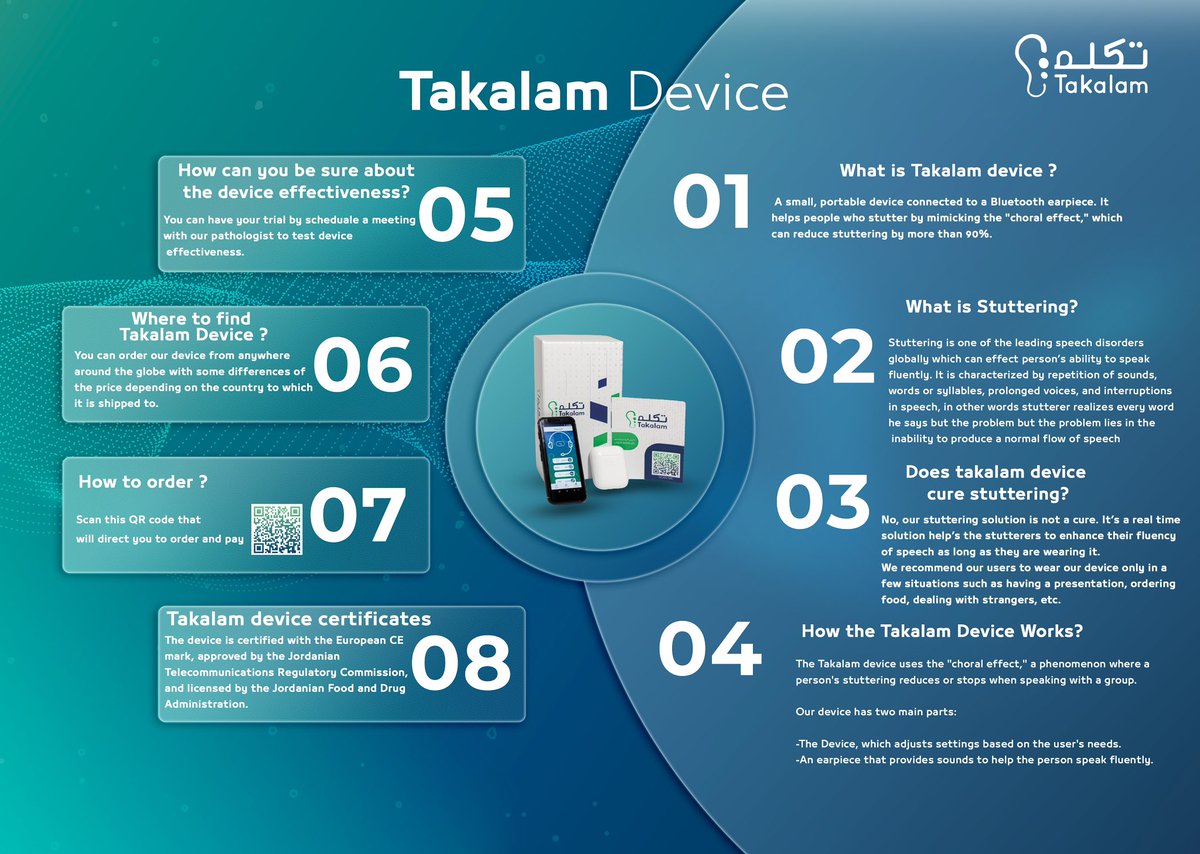 TakalamTech's tweet photo. Answers to all questions about the device, payment methods, and purchasing…

إجابات لكل الأسئلة عن جهاز تكلم و طريقة الدفع و الشراء ..

#stuttering #takalam #التاتاة #التلعثم #جهاز_تكلم #جهاز_التلعثم #تكلم https://t.co/lKjSQmsTlP