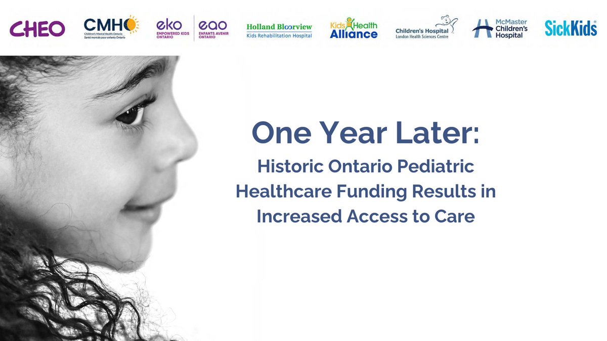 One year after <a href="/fordnation/">Doug Ford</a> announced an historic investment, the children’s health system is expanding services &amp; improving response times 👇
chcontario.ca/one-year-later…

<a href="/CHEO/">CHEO Ottawa</a> <a href="/kidsmentalhlth/">CMHO</a> <a href="/EmpoweredKidsON/">Empowered Kids Ontario</a> <a href="/HBKidsHospital/">Holland Bloorview</a> <a href="/KidsHealthAllnc/">Kids Health Alliance (KHA)</a> <a href="/LHSCCanada/">London Health Sciences Centre</a> <a href="/mch_childrens/">McMaster Children's Hospital</a> <a href="/SickKidsNews/">The Hospital for Sick Children (SickKids)</a>