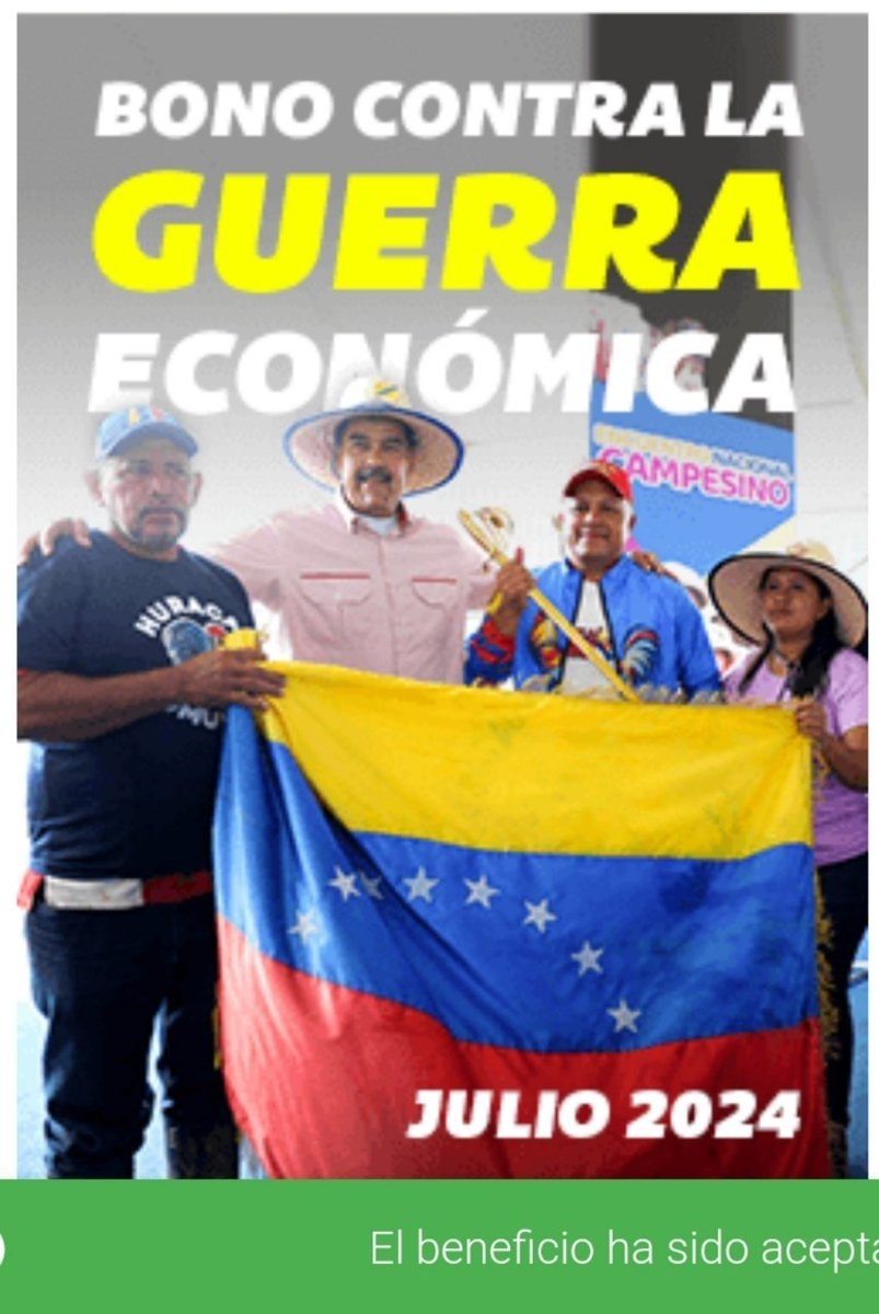 Canal Patria Digital (@canalpatriadig) on Twitter photo #️⃣ ÚLTIMA HORA 🔴
✅ 💳 Inicia la entrega del Bono Contra la Guerra Económica (julio 2024) enviado por el presidente <a href="/NicolasMaduro/">Nicolás Maduro</a> a través de la Plataforma Patria para los pensionadas y Pensionados del IVSS.
✳️ MONTO: 1.640,00 Bs.
📌 Monto incrementando a 45 dólares tasa #️⃣ ÚLTIMA HORA 🔴
✅ 💳 Inicia la entrega del Bono Contra la Guerra Económica (julio 2024) enviado por el presidente <a href="/NicolasMaduro/">Nicolás Maduro</a> a través de la Plataforma Patria para los pensionadas y Pensionados del IVSS.
✳️ MONTO: 1.640,00 Bs.
📌 Monto incrementando a 45 dólares tasa