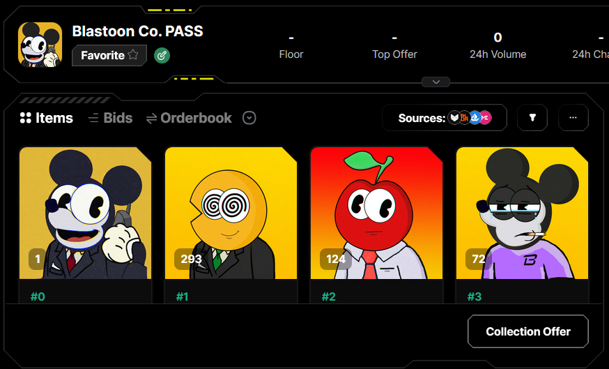 Our collection finally has all the metadata loaded🎉

 Now you can trade your NFTs on <a href="/Mintify/">Mintify</a>  while collecting XP ! 🫡

blast.mintify.xyz/blast/0x36af68…