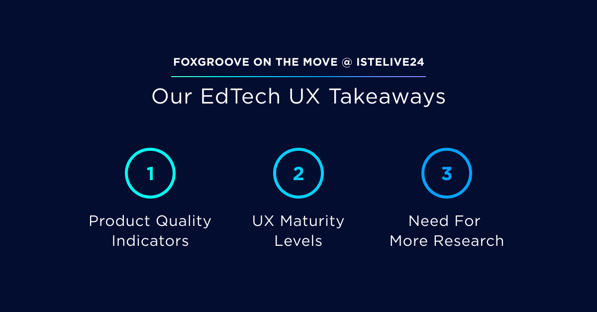 FOXGROOVEUX's tweet photo. Check out our ISTELive 24 EdTech conference takeaways.

https://t.co/HbkDHctfG7

#istelive24 #edtechux #isteseal https://t.co/Y3FzV3aJ2M