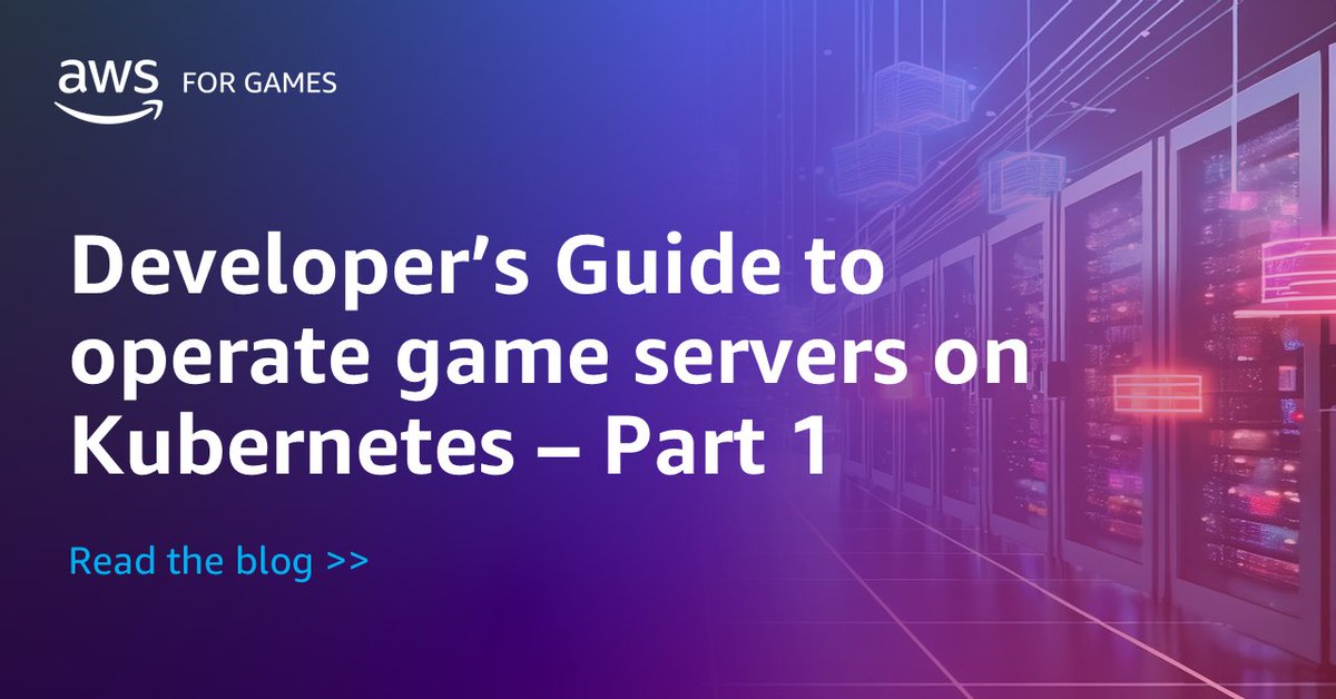 Discover how to leverage the power of Kubernetes for your game servers in our new blog series covering networking considerations, infrastructure-as-code, and more. Game on! go.aws/4bSXQKn #GameDev #Kubernetes #AWS