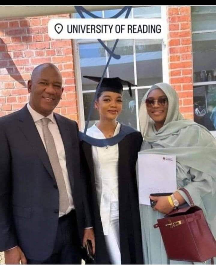 DeeOneAyekooto's tweet photo. Congratulations to Baba-Ahmed, the founder of Baze University Abuja on the graduation of his beloved daughter from the Reading University United Kingdom. https://t.co/NO3lfGKOSC