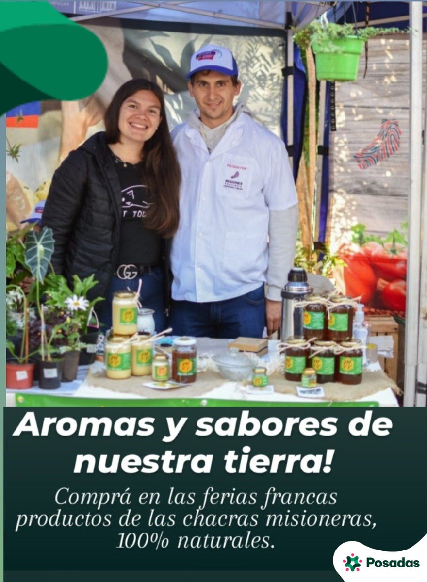 Qué productos podés encontrar en las ferias?
Cada punto de venta tiene gran variedad de rubros que van desde frutas, verduras, panificados y carnes, hasta hierbas medicinales y plantas ornamentales, pasando por envasados, yerba, miel y sus derivados, lácteos...y mucho más!