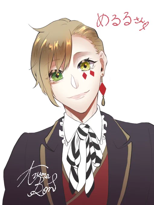 #フォロワーさんをtwst創作キャラ化するめるるさんハーツ2年生。おっとりマイペースで物腰柔らか。好奇心は旺盛なタイプなので、薬学の授業は熱心に受講している。革製品を作るのが好きで、ハンドメイドが得意。 