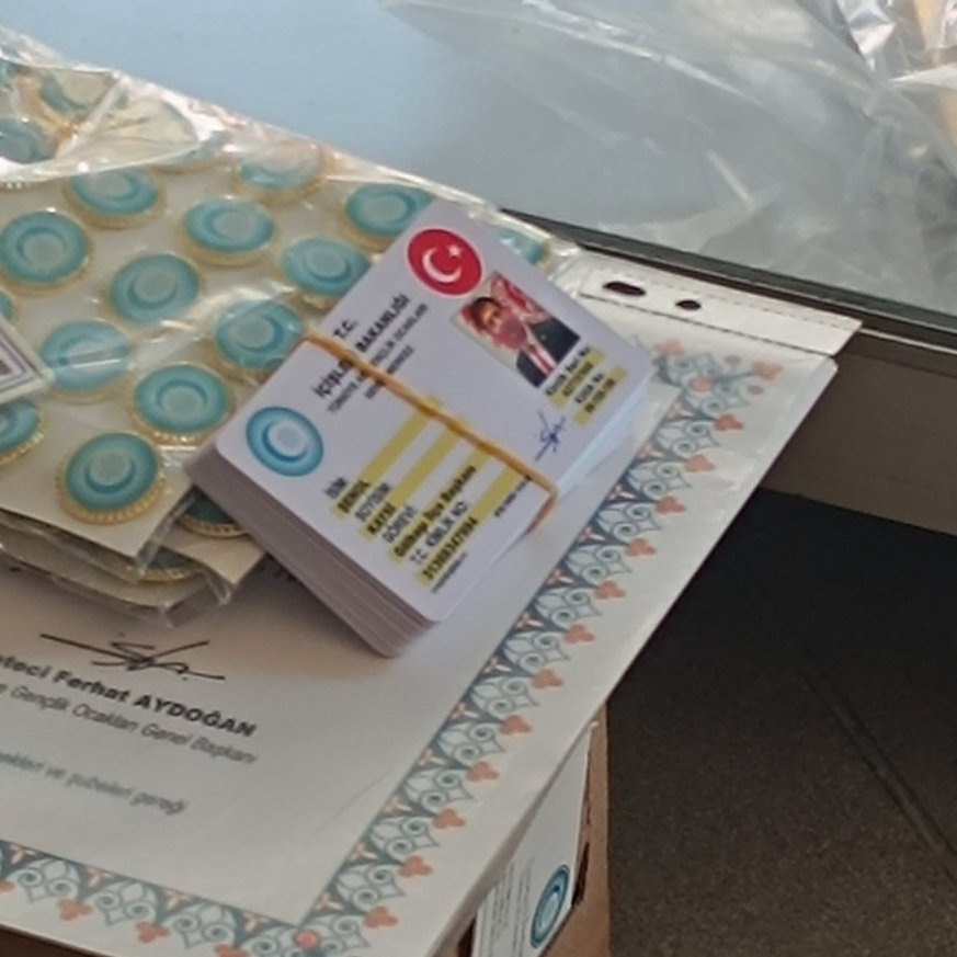 İçişleri Bakanlığı logolu kartlar basılmaya devam ediyor...